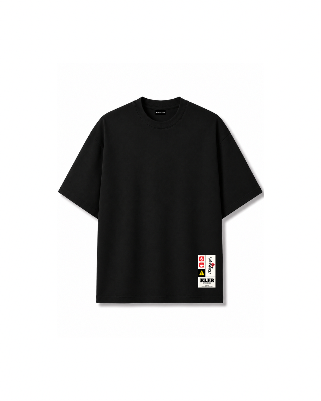 LABEL TEE - BLACK