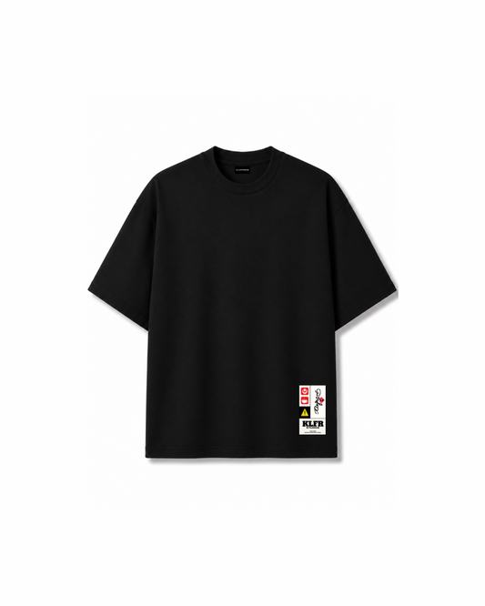 LABEL TEE - BLACK