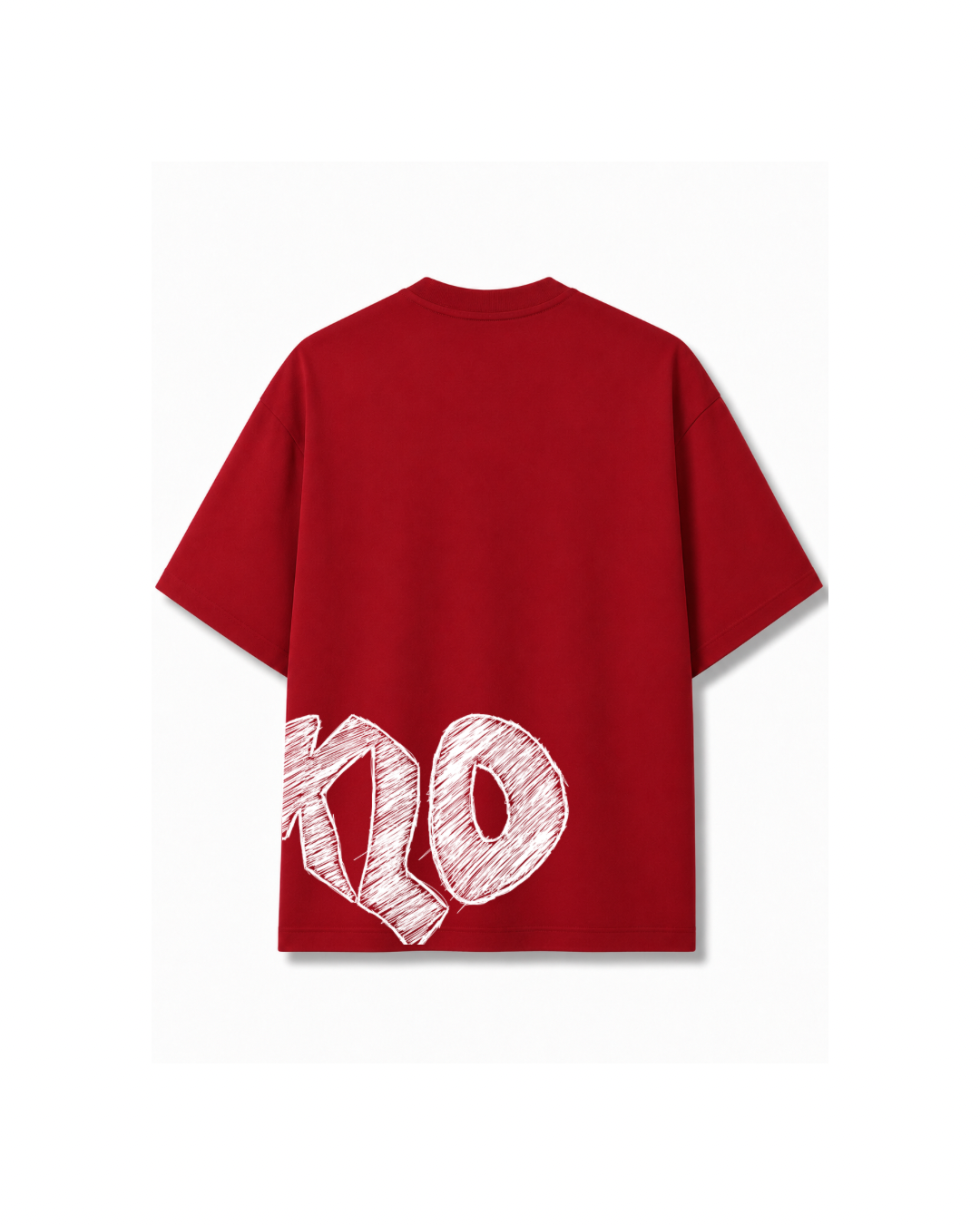 SKETCH TEE - DEEP RED