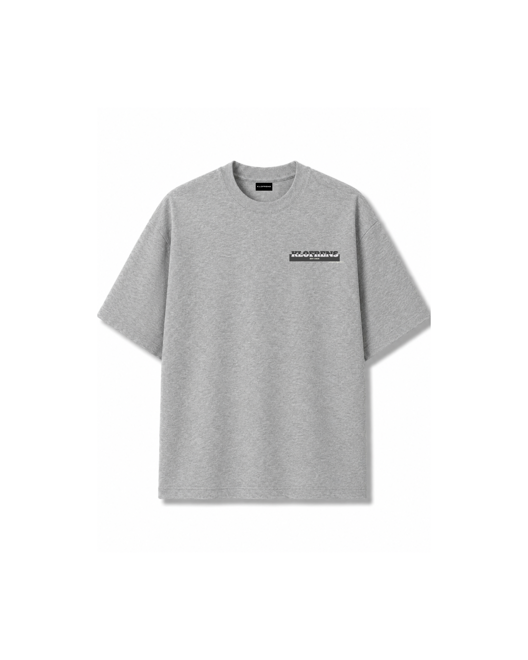 BRAILLE SCRIPT TEE - GREY MELANGE