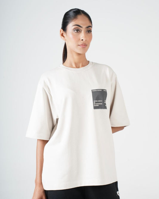 The Pop Up Tee - Beige