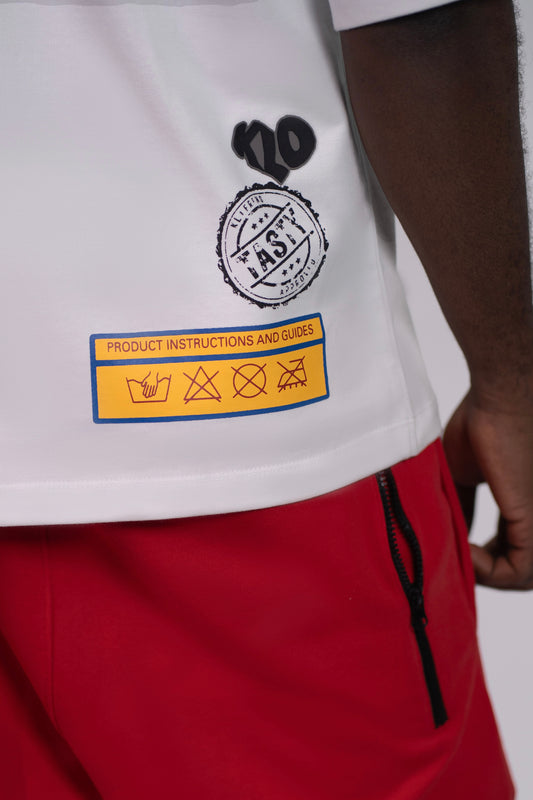 LABEL TEE - WHITE