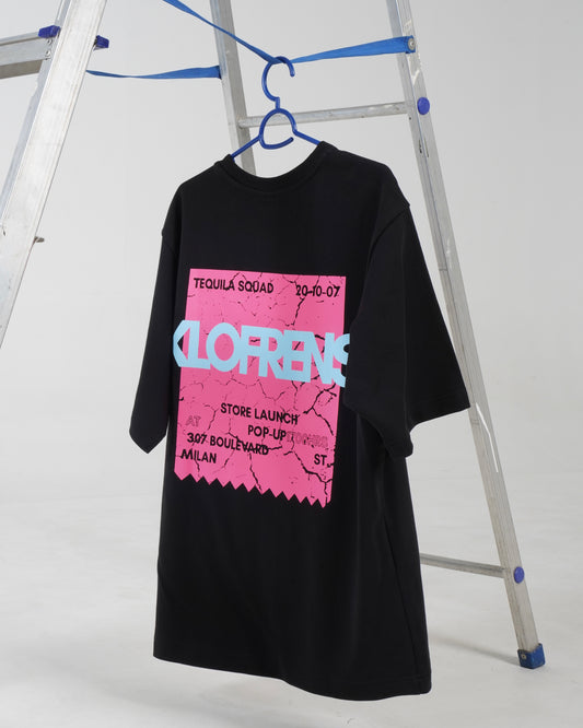 The Pop Up Tee - Black