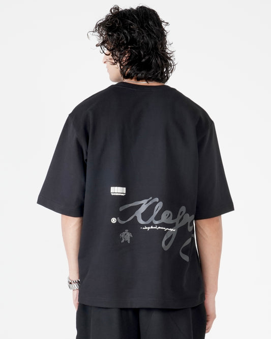 The Scribble Tee - Black