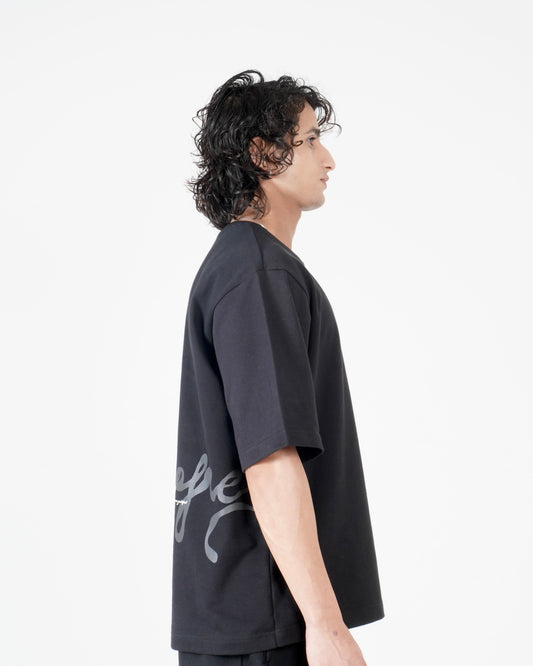 The Scribble Tee - Black