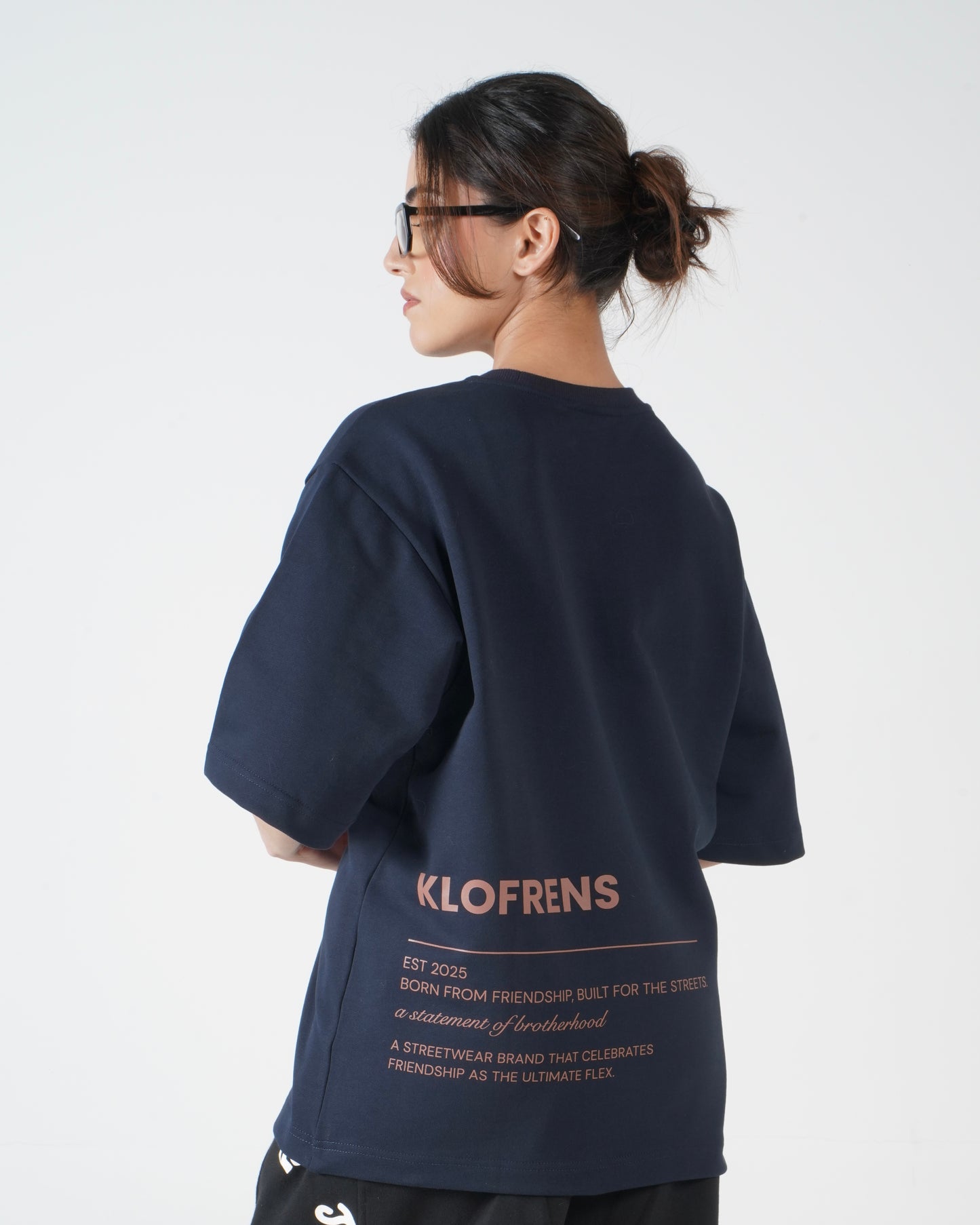 The Statement Tee - Navy Blue