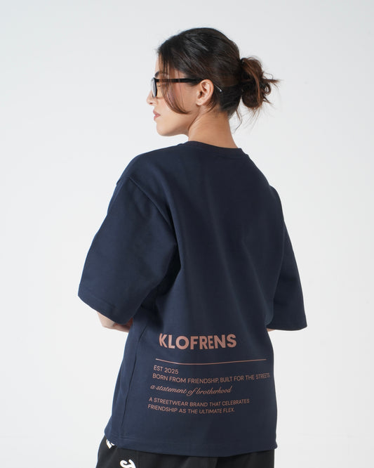 The Statement Tee - Navy Blue