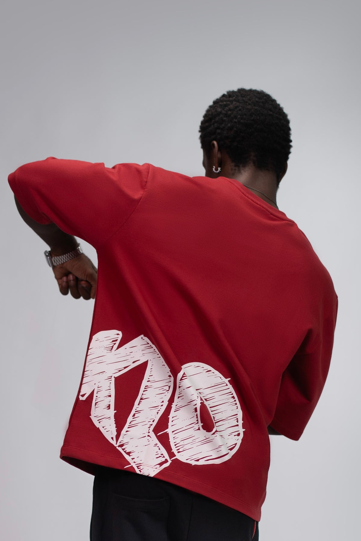SKETCH TEE - DEEP RED