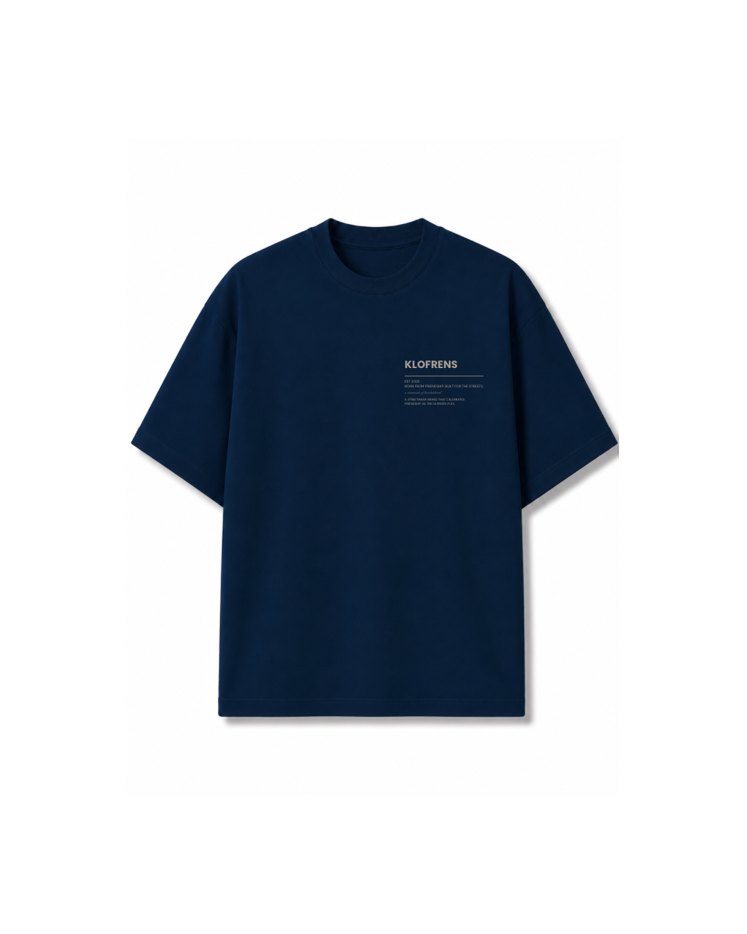 The Statement Tee - Navy Blue