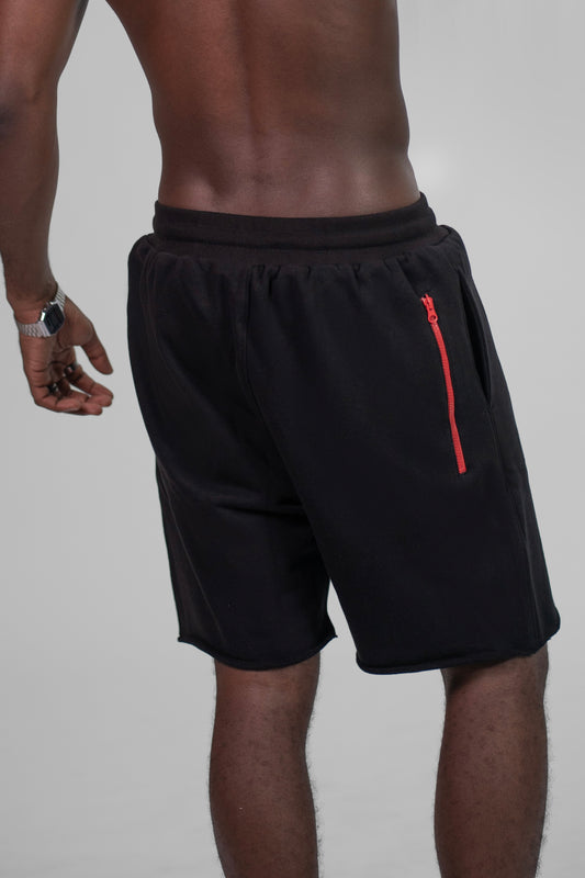 LABEL SHORTS - BLACK